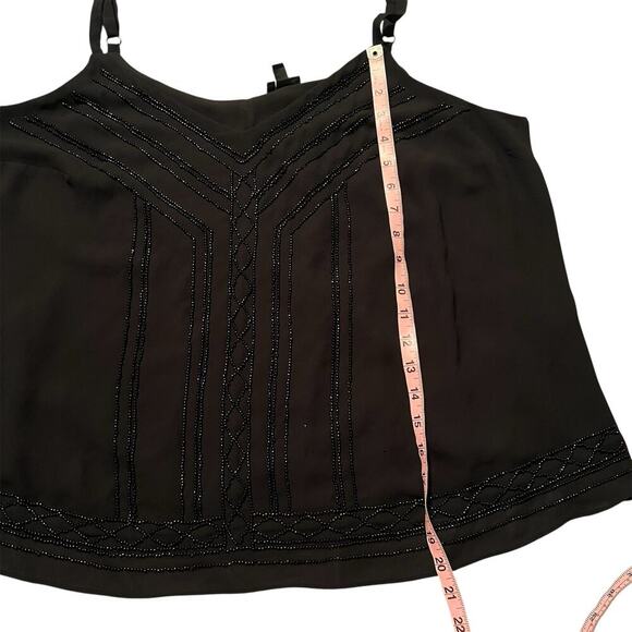 Torrid Black Beaded Chiffon Top Size 1x - Picture 5 of 6
